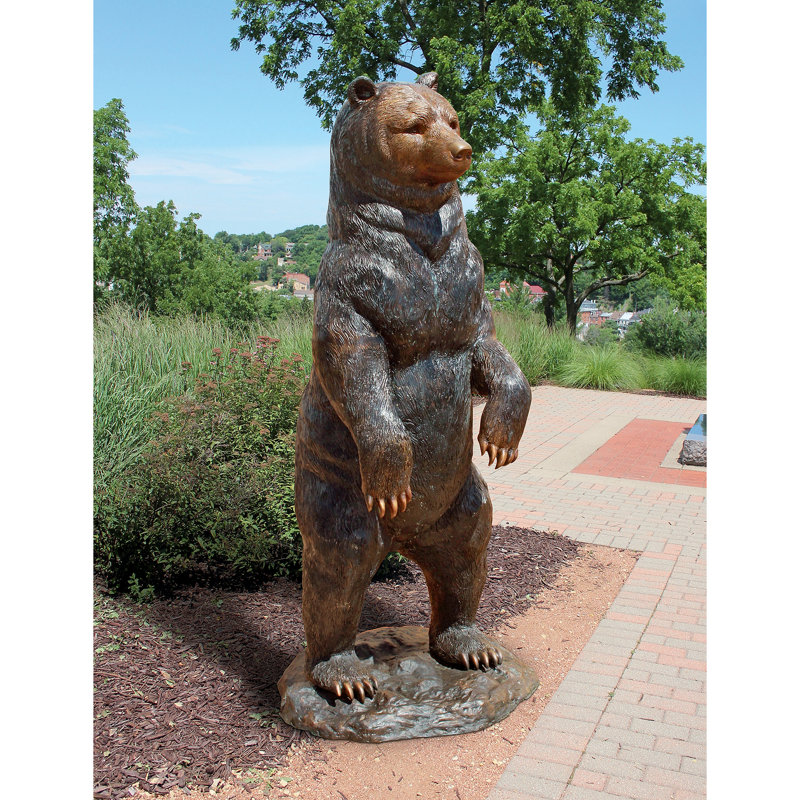 Design Toscano Standing Black Bear Garden Statue Wayfair